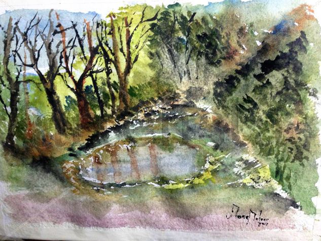 Pardal Watercolour Card Landscaping