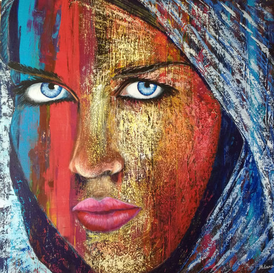 mirada profunda Acrylic Panel Portrait