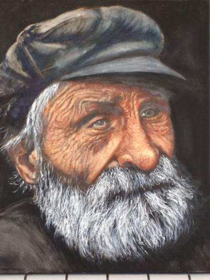 La huella del tiempo Oil Canvas Portrait