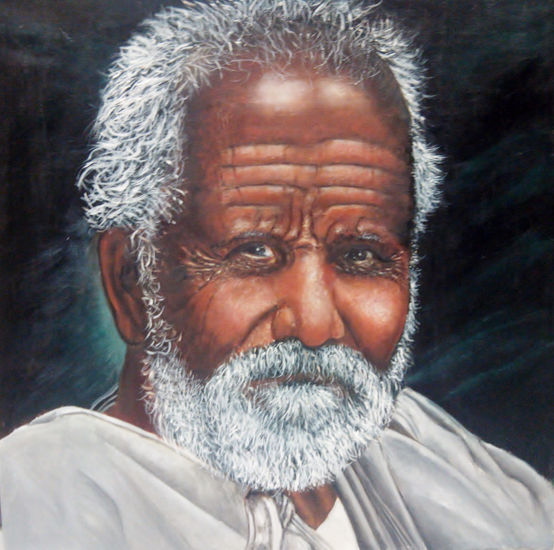 viejo Oil Canvas Portrait