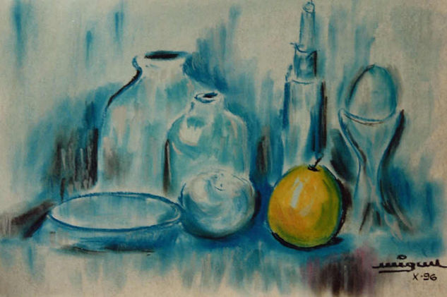 LLIMONA EN BLAU Graphite Paper Still Life Paintings