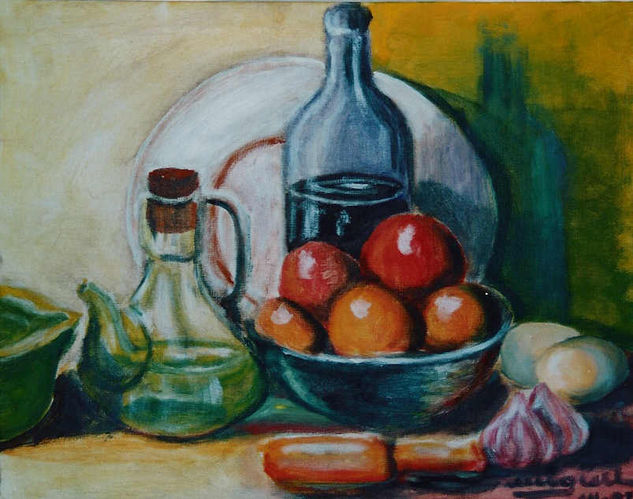 POMES I VI Watercolour Paper Still Life Paintings