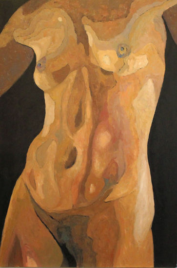 Torso Oil Panel Nude Paintings