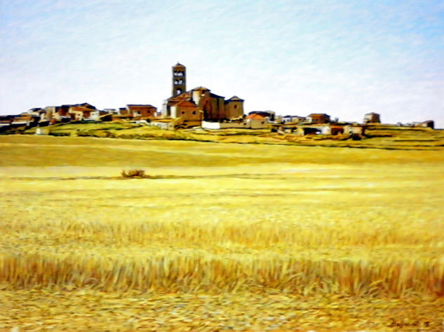 Villasirga (Palencia) Acrylic Card Landscaping