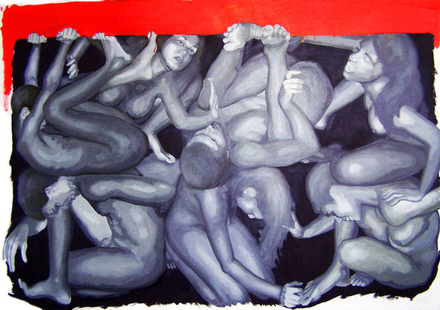 Almas esperanzadas 17 Media Mixta Lienzo Desnudos