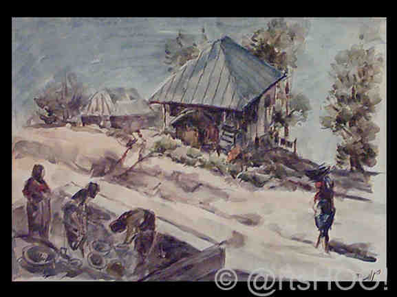 Mujeres trabajando en el Pueblo
