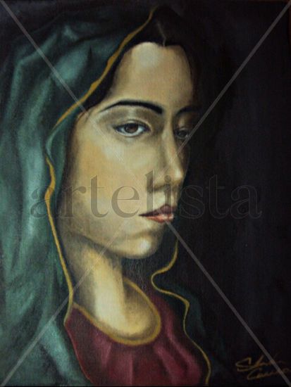 LA BELLE VIERGE Oil Canvas Portrait