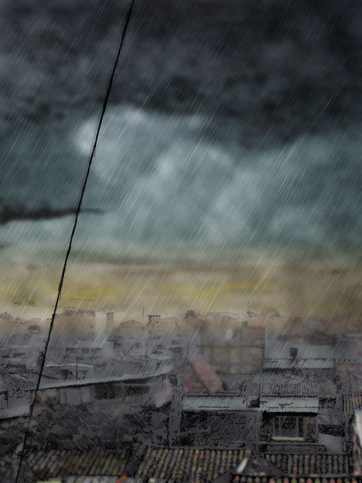 Un día de Lluvia en bogotá