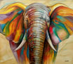 elefante de colores