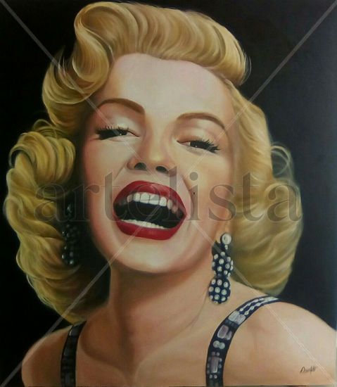 Marilyn Oil Canvas Portrait