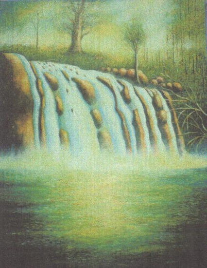 Cataratas Oil Canvas Landscaping