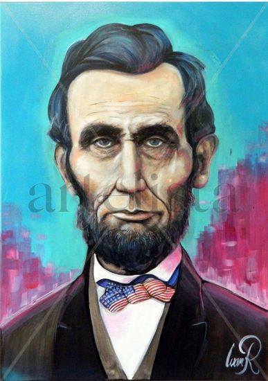 lincoln Oil Canvas Portrait