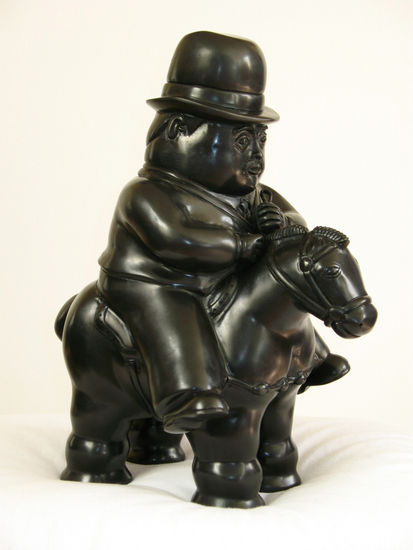 Escultura en Bronce, Replica Fernando  Botero, Pedrito Bronze Figurative