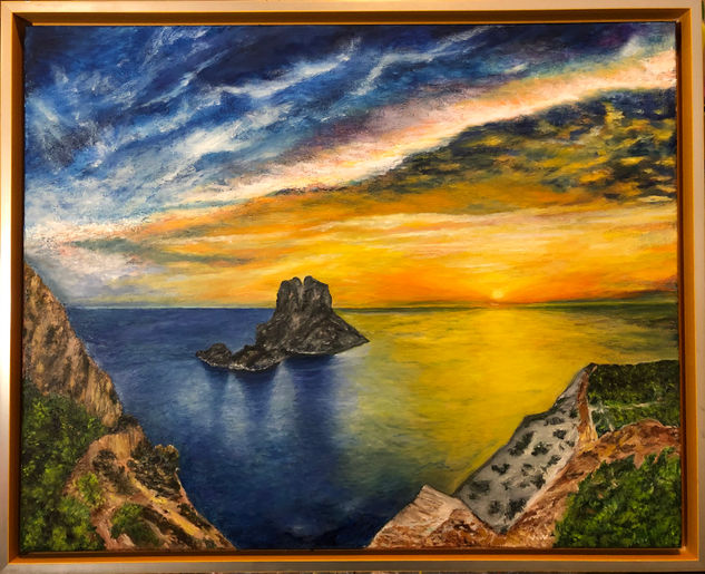 Es Vedrá - Ibiza Oil Canvas Marine Painting