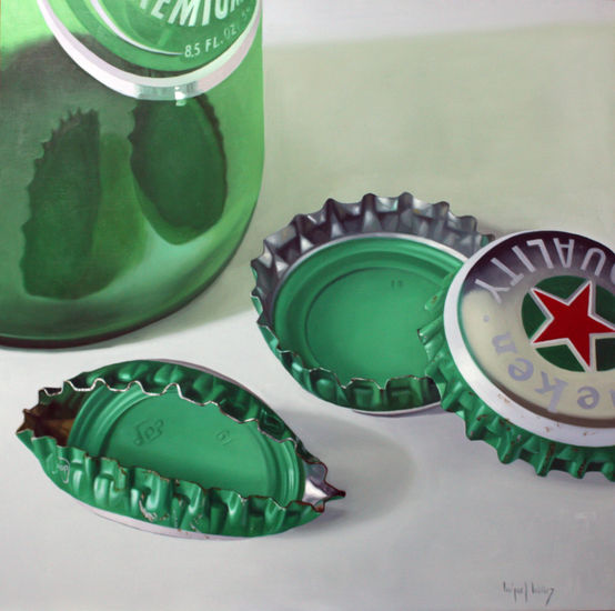 "Verde" Oil Panel Still Life Paintings