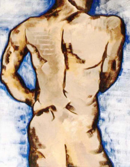 torso Acrylic Panel Figure Painting