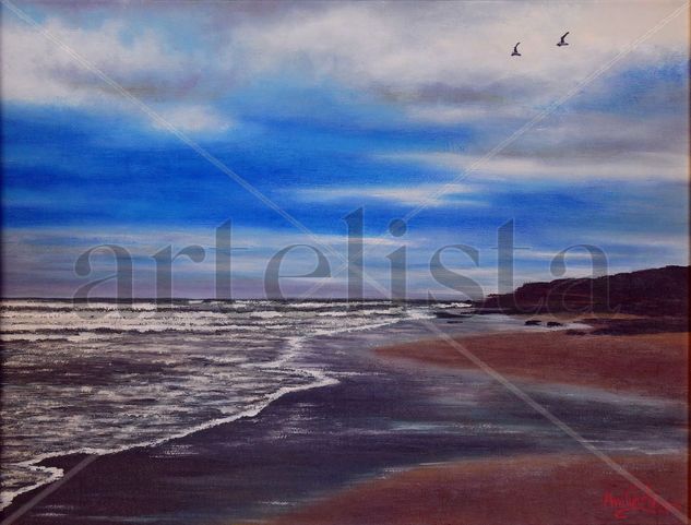 Nubes y mar Oil Canvas Marine Painting