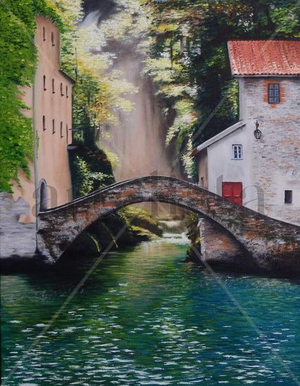 Nesso Oil Canvas Landscaping