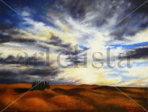 Paisaje de la Toscana Oil Canvas Landscaping