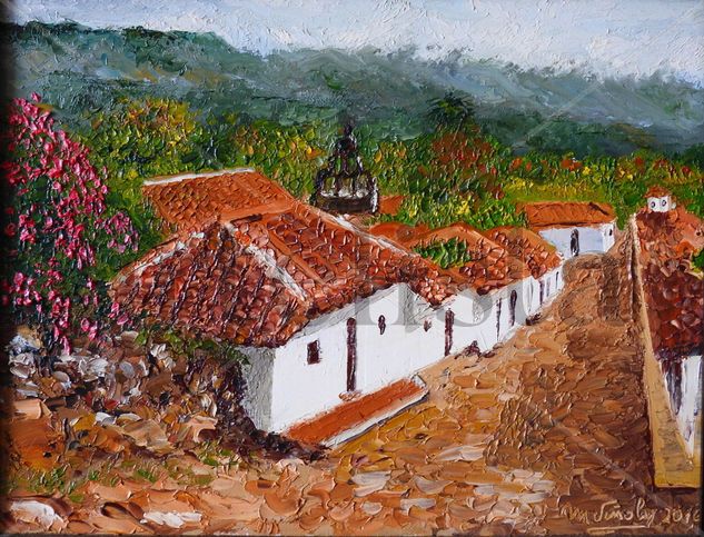 Guane, Colombia Oil Paper Landscaping