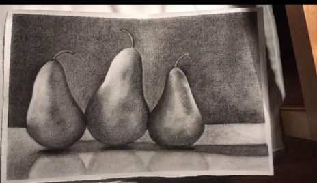 Fruta a carboncillo