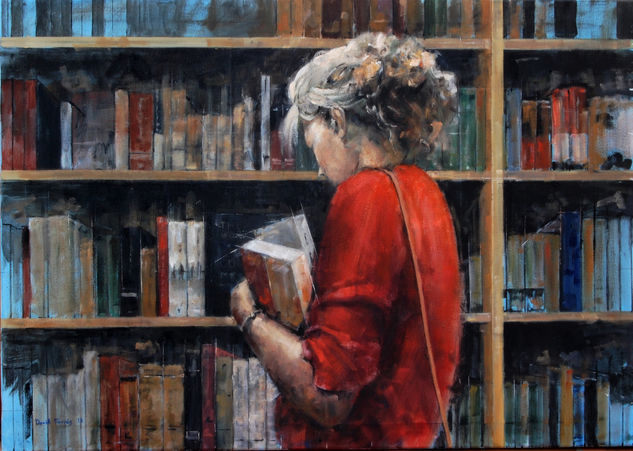 Libreria 2018 Oil Canvas Figure Painting