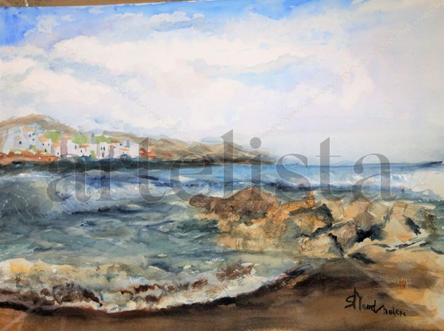 Boca Cangrejo Watercolour Paper Marine Painting