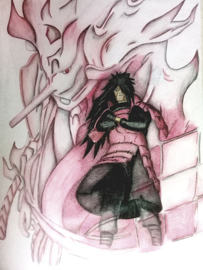 anime-Madara Uchija Mixed Media