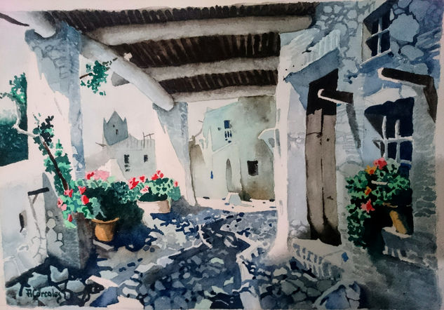 RINCON ALPUJARRA Watercolour Textile Landscaping