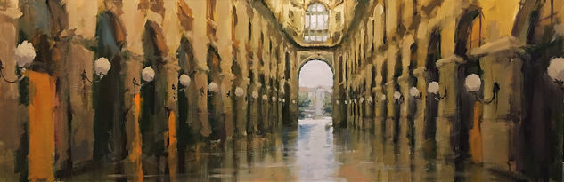 Galeria Vittorio Emanuele Oil Canvas Landscaping