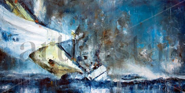 Velero 470 Oil Canvas Marine Painting