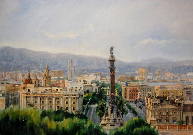 Barcelona 2016 Óleo Lienzo Paisaje