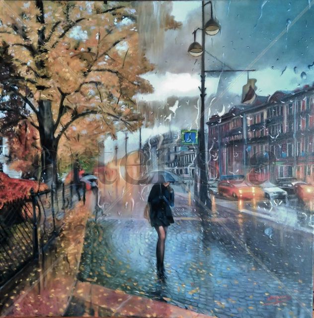Paseando bajo la lluvia