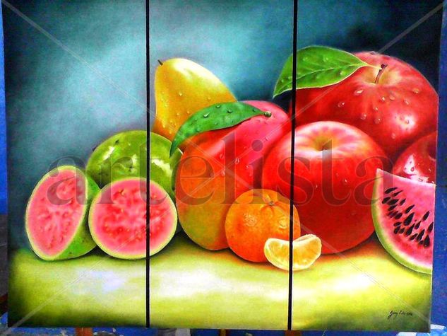 sabor colorido Oil Canvas Still Life Paintings