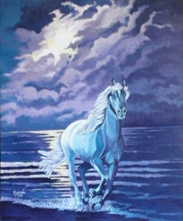 Caballo y luna