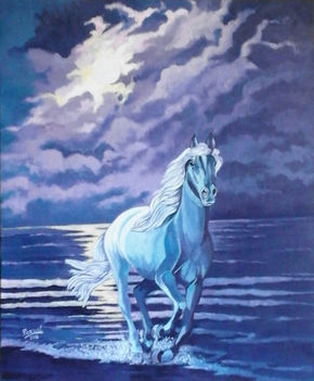 Caballo y luna