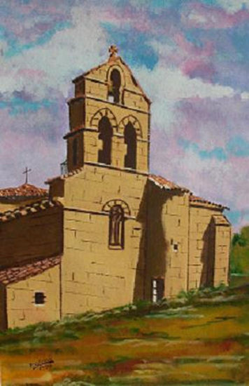 IGLESIA NOGALES DE PISUERGA (PALENCIA) Acrylic Paper Landscaping