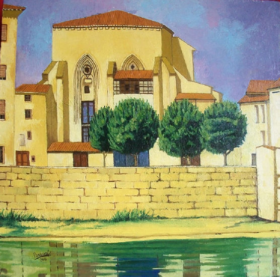 IGLESIA SAN JUAN 2 (MIRANDA DE EBRO) Oil Panel Landscaping