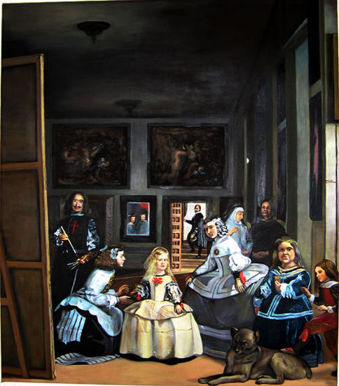 Las Meninas Oil Canvas Portrait