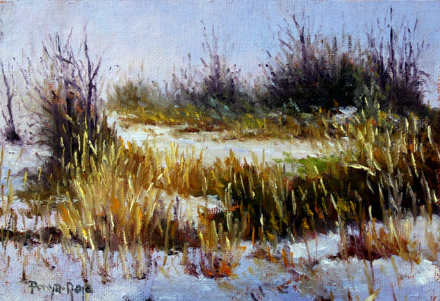 Mañana nevada Oil Canvas Landscaping