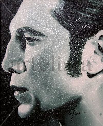 Javier Bardem Oil Canvas Portrait