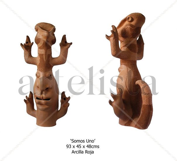 Somos Uno Terracotta Figurative