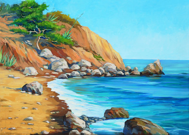 Paisaje mediterráneo Oil Canvas Marine Painting