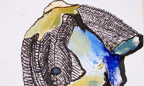 DESENHO BICO-DE-PENA E AQUARELA