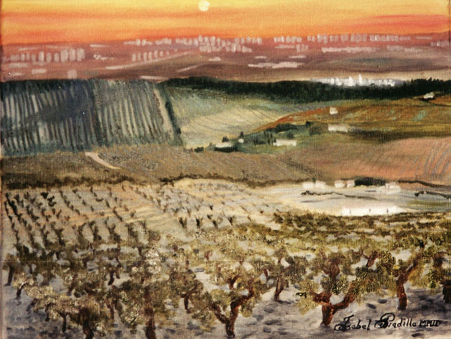 Viñedos de Jerez Óleo Lienzo Paisaje