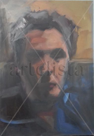 autorretrato Oil Panel Portrait