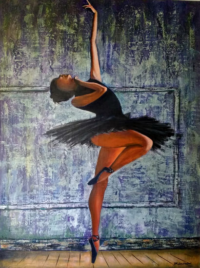 BAILARINA Acrylic Panel Figure Painting