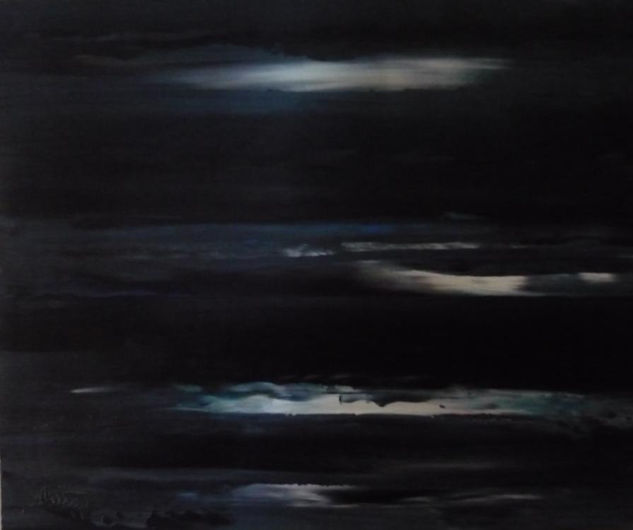 La noche Oil Paper Marine Painting