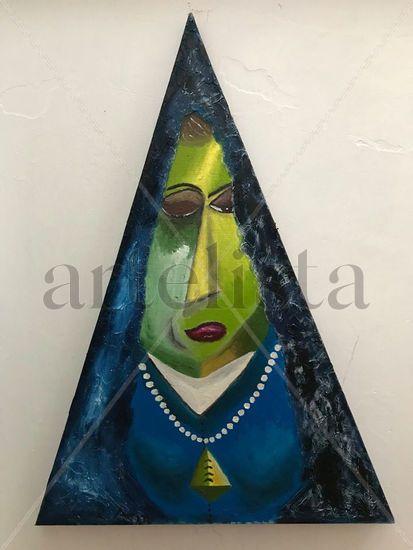 La Beata del Pueblo Oil Canvas Portrait