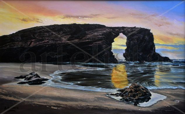 Ocaso Oil Canvas Marine Painting